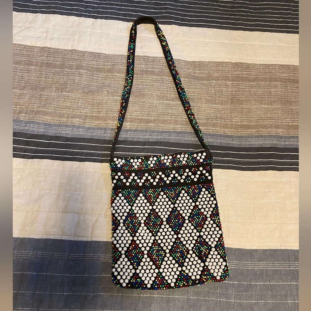 Vintage Retro Boho chic Colorful Beaded shoulder Bag